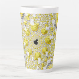 Abstract Gold Fractal Latte Mok