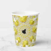 Abstract Gold Fractal Papieren Bekers (Links)