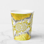 Abstract Gold Fractal Papieren Bekers (Rechts)