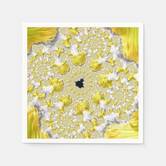 Abstract Gold Fractal Servet (Voorkant)