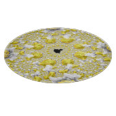 Abstract Gold Fractal Snijplank (Hoek)