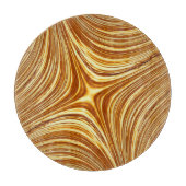 Abstract Gold Fractal Snijplank (Voorkant)