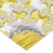 Abstract Gold Fractal Tafelkleed (Gekanteld)