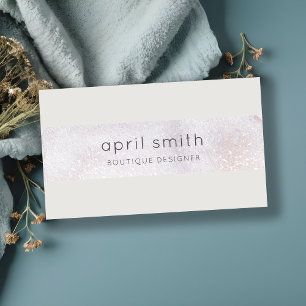 Abstract Gold Lila Brush Stoke Waterverf Glitter Visitekaartje