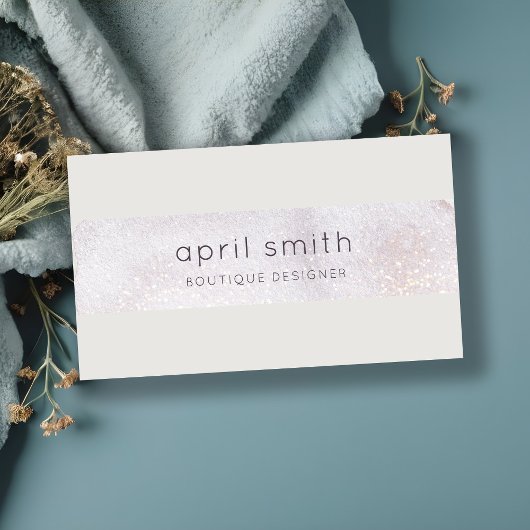 Abstract Gold Lila Brush Stoke Waterverf Glitter Visitekaartje