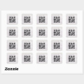 Abstract Gold Lila penseel Waterverf QR-code Vierkante Sticker (Vel)