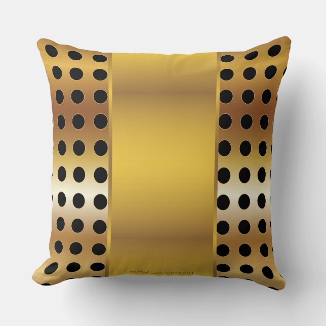 Abstract Gold Luxury Pillow Kussen (Voorkant)