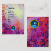 ABSTRACT GOLD MAGIC SWIRLS MONOGRAM GEM VISITEKAARTJE (Voorkant / Achterkant)