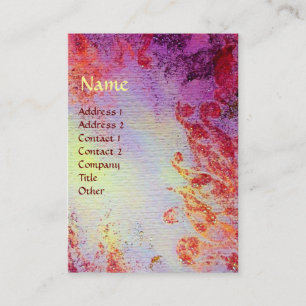 ABSTRACT GOLD MAGIC SWIRLS MONOGRAM VISITEKAARTJE