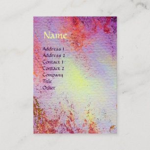 ABSTRACT GOLD MAGIC SWIRLS MONOGRAM VISITEKAARTJE