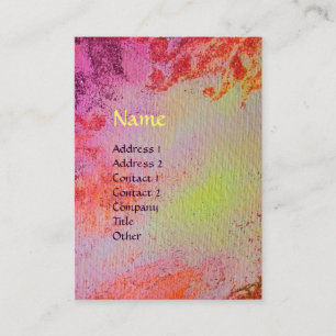 ABSTRACT GOLD MAGIC SWIRLS MONOGRAM VISITEKAARTJE