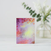 ABSTRACT GOLD MAGIC SWIRLS MONOGRAM VISITEKAARTJE (Staand voorkant)