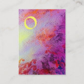 ABSTRACT GOLD MAGIC SWIRLS MONOGRAM VISITEKAARTJE (Achterkant)