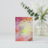 ABSTRACT GOLD MAGIC SWIRLS MONOGRAM VISITEKAARTJE (Staand voorkant)