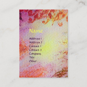 ABSTRACT GOLD MAGIC SWIRLS MONOGRAM VISITEKAARTJE