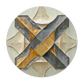 Abstract Gold Metal Design Snijplank (Voorkant)