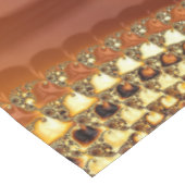 Abstract Gold Oranje gradiënt Spiral Fractal Tafelkleed (Gekanteld)