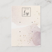 Abstract Gold Paars Logo 2 Verouderde beeldweergav Visitekaartje (Voorkant)