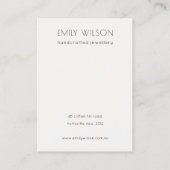 Abstract Gold Paars Logo Ketting beeldscherm Visitekaartje (Achterkant)