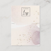 Abstract Gold Paars Logo Ketting beeldscherm Visitekaartje (Voorkant)