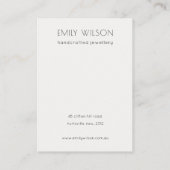 Abstract Gold Paars Logo met Ketting Visitekaartje (Achterkant)