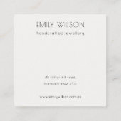 Abstract Gold Paars Logo Veroorbaar beeldscherm Vierkante Visitekaartje (Achterkant)