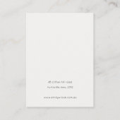 Abstract Gold Paarse Waterverf Veroorbaar beeldsch Visitekaartje (Achterkant)