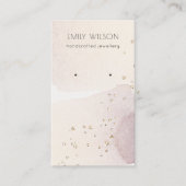 Abstract Gold Paarse Waterverf Veroorbaar beeldsch Visitekaartje (Voorkant)