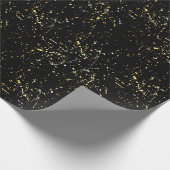 Abstract Gold Paint Splatter ontwerp Cadeaupapier (Hoek)