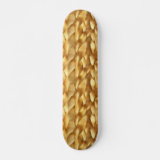 Abstract Gold Patroon Persoonlijk Skateboard (Voorkant)