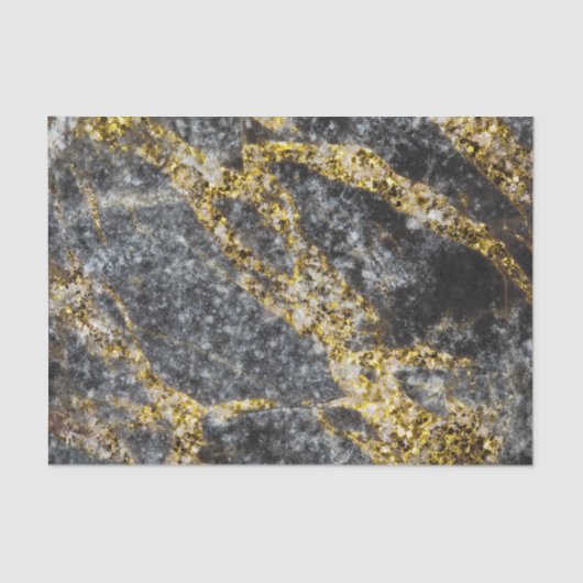 Abstract gold sparkles rocky texture tissuepapier (Voorkant)