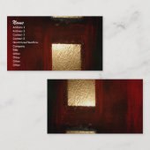 Abstract Gold Square Visitekaartje (Voorkant / Achterkant)