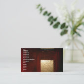 Abstract Gold Square Visitekaartje (Staand voorkant)