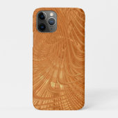 Abstract Gold Waves iPhone Case (Achterkant)