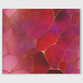 Abstract Gold web boven Violet, Paars en magenta Cadeaupapier (Vlak)
