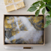 Abstract gold white lines rocky texture tissuepapier (Geschenk)