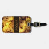 Abstract Golden Bokeh Bagagelabel (Voorkant horizontaal)