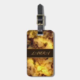 Abstract Golden Bokeh Bagagelabel