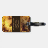 Abstract Golden Bokeh Bagagelabel (Achterkant horizontaal)