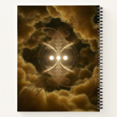 Abstract Golden Energy Spiral Notebook Notitieboek (Achterkant)