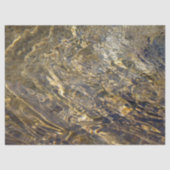 Abstract Golden Fountain Water 2 Weefpapier Tissuepapier (Voorkant)