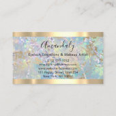 Abstract Golden Marble Copper Lijst Visitekaartje (Achterkant)