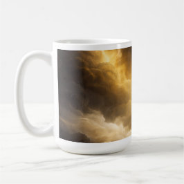 Abstract Golden Nebula Mug Koffiemok