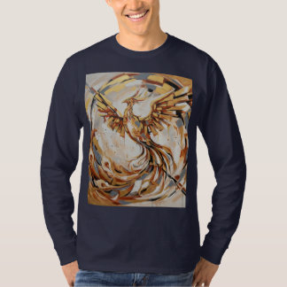 Abstract Golden Phoenix Rising T-shirt