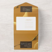 Abstract Golden Sky All In One Uitnodiging (Buitenkant)