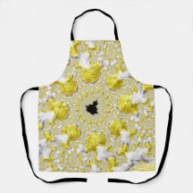 Abstract Golden Yellow Symmetrical Fractal