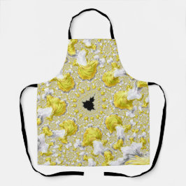 Abstract Golden Yellow Symmetrical Fractal Schort