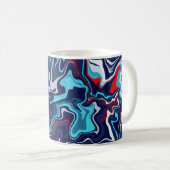 Abstract Golf Ontwerp Koffiemok (Voorkant rechts)