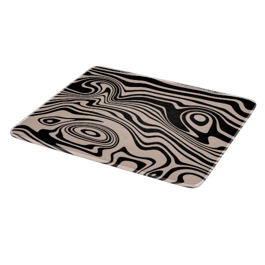 Abstract Golfgestreept Snijplank (Hoek)