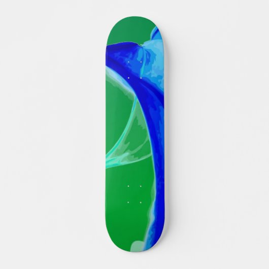 Abstract golfkarton skateboard (Voorkant)
